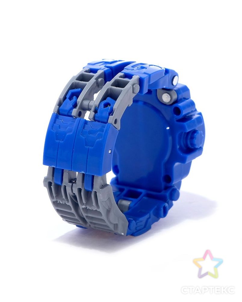 Робот-трансформер «Часы», с индикацией времени, цвет синий арт. СМЛ-98727-1-СМЛ0003763348 6