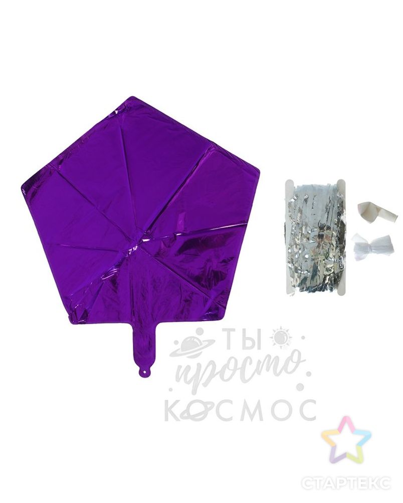 Шар фольгированный "Purple love", 18", звездочка, фиолетовый арт. СМЛ-62943-1-СМЛ0003786694 2
