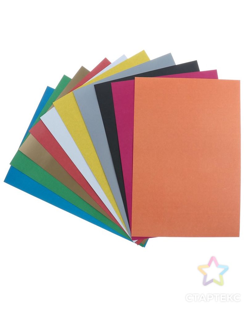 Набор для детского творчества А4, 10 листов картон цветной немелованный + 16 листов бумага цветная двухсторонняя арт. СМЛ-205118-1-СМЛ0003802501 2