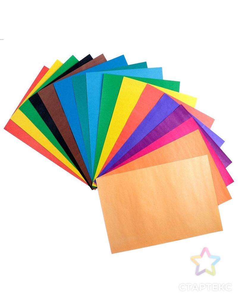 Набор для детского творчества А4, 10 листов картон цветной немелованный + 16 листов бумага цветная двухсторонняя арт. СМЛ-205118-1-СМЛ0003802501 4