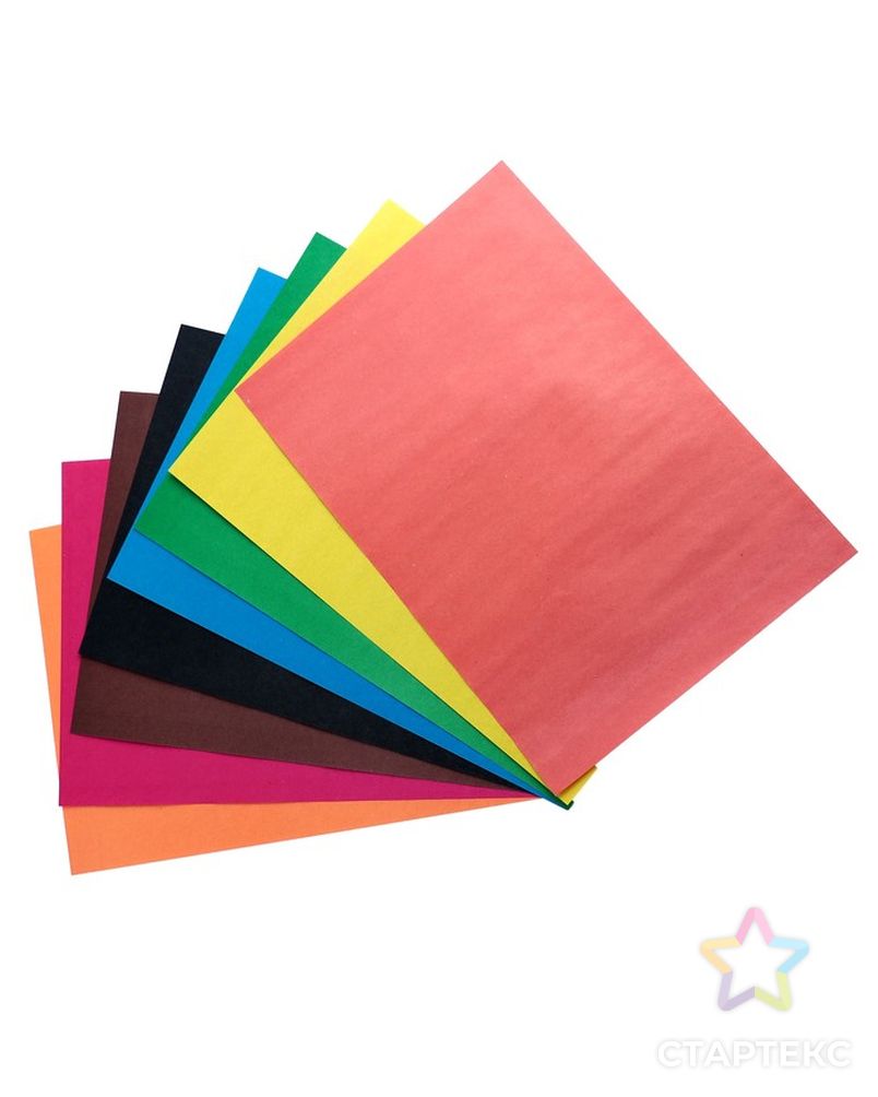 Набор для детского творчества А4, 8 листов картон цветной немелованный + 8 листов бумага цветная двухсторонняя арт. СМЛ-205117-1-СМЛ0003802503 3