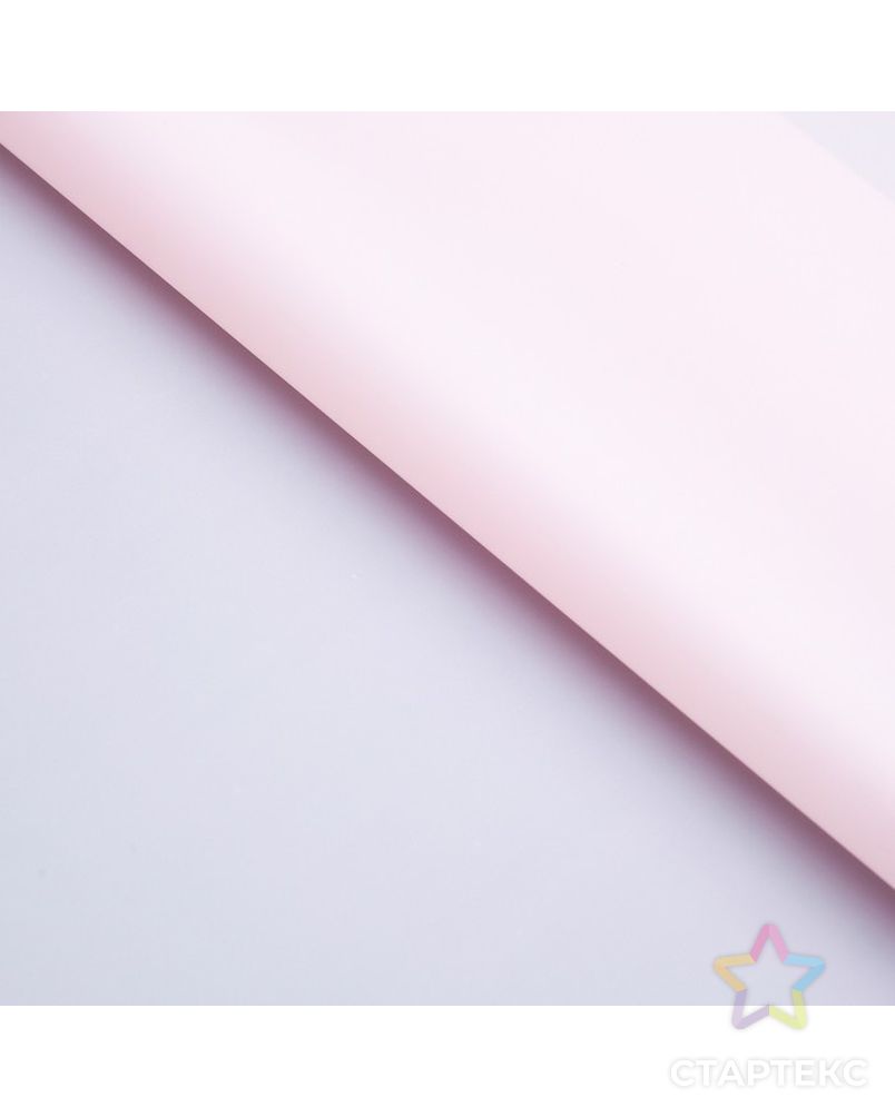 Плёнка матовая с рисунком "Амур", цвет светло-розовый, 60 х 60 см арт. СМЛ-139416-1-СМЛ0003811922 1