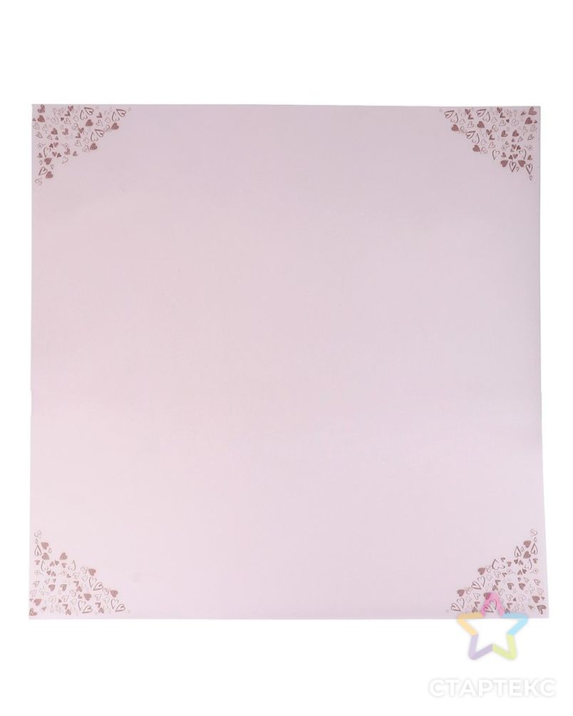 Плёнка матовая с рисунком "Амур", цвет светло-розовый, 60 х 60 см арт. СМЛ-139416-1-СМЛ0003811922 5