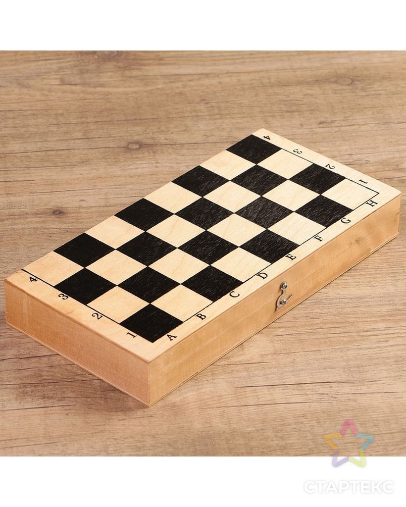 Настольная игра 3 в 1 "Орнамент": шахматы, шашки, нарды (доска 29 × 29 см, дерево) арт. СМЛ-59030-1-СМЛ0003814992 5