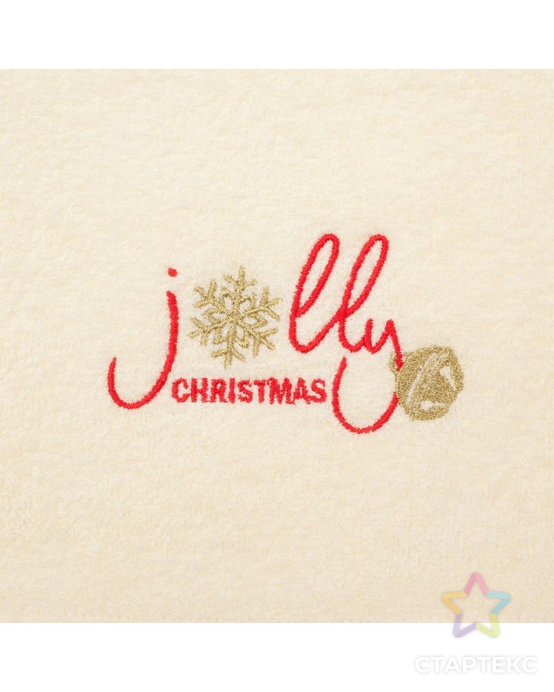 Полотенце махровое "Jolly Christmas" 30х60 см, 100% хлопок, 340 г/м2, арт. СМЛ-14646-1-СМЛ3824391 3