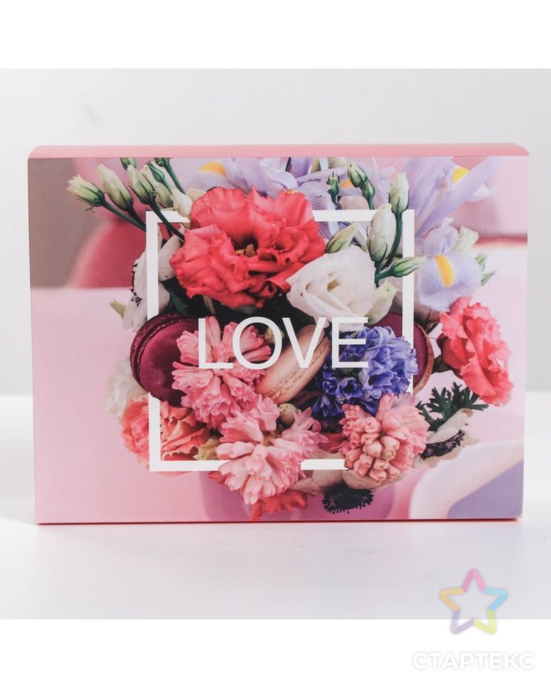 Коробка для сладостей LOVE , 20 × 15 × 5 см арт. СМЛ-112844-1-СМЛ0003827264 2