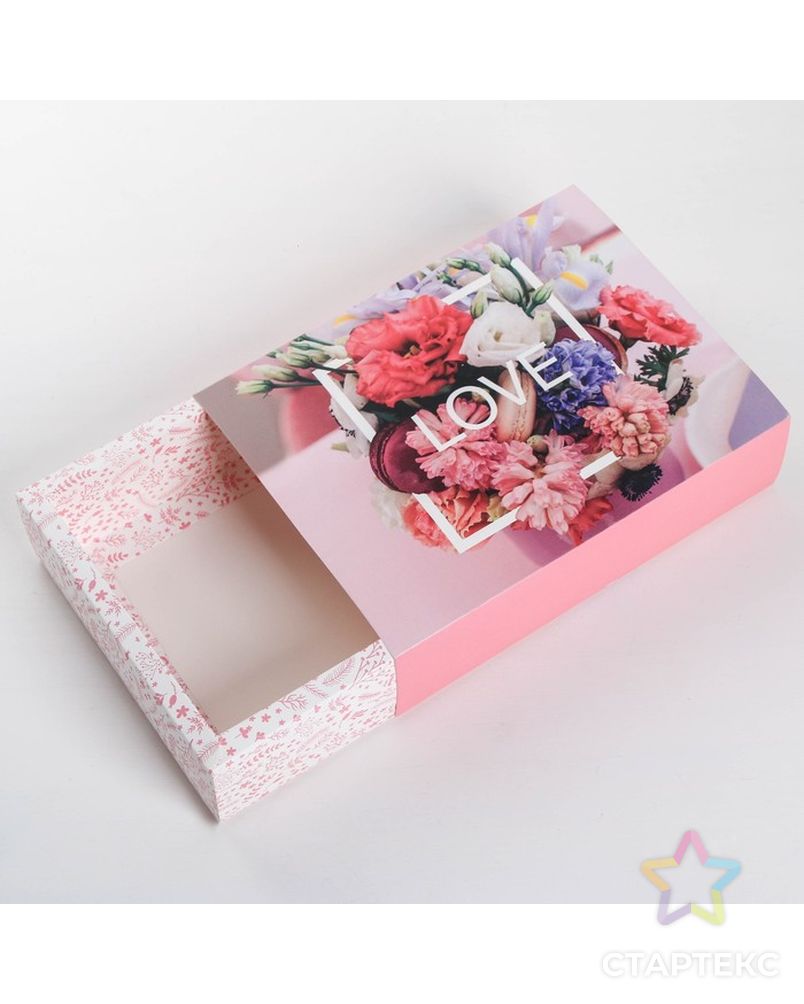 Коробка для сладостей LOVE , 20 × 15 × 5 см арт. СМЛ-112844-1-СМЛ0003827264 4