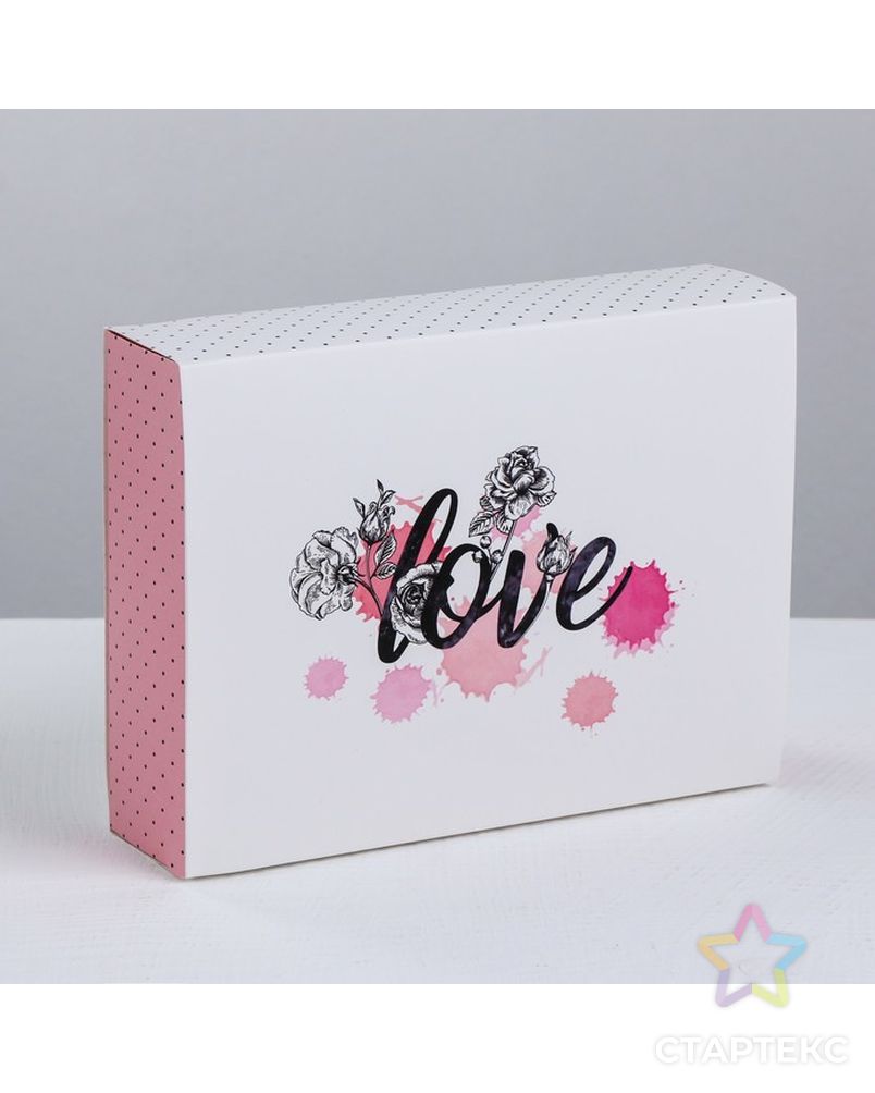 Коробка для сладостей Love, 20 × 15 × 5 см арт. СМЛ-112847-1-СМЛ0003827277 1
