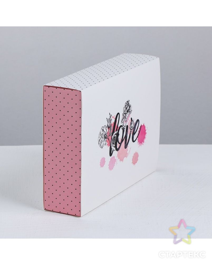 Коробка для сладостей Love, 20 × 15 × 5 см арт. СМЛ-112847-1-СМЛ0003827277 2