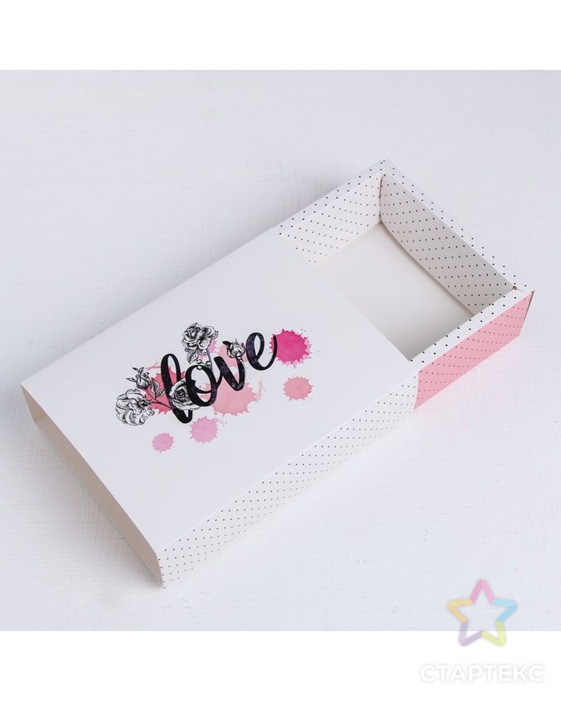 Коробка для сладостей Love, 20 × 15 × 5 см арт. СМЛ-112847-1-СМЛ0003827277 3
