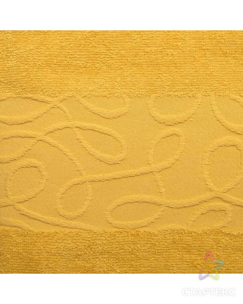 Полотенце махровое SIENA Танаис 70х130 см, желтый, хлопок 100%, 380 г/м2 арт. СМЛ-14730-1-СМЛ3830514 2