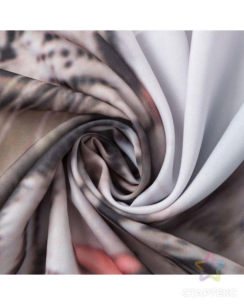 Комплект штор Белые тигры штора (147х267 см), тюль (294х160 см), габардин, пэ 100% арт. СМЛ-14753-1-СМЛ3831751