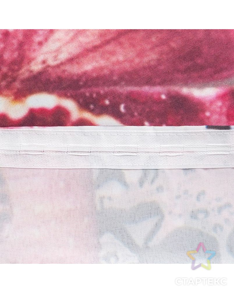 Комплект штор Орхидея на стекле штора (147х267 см), тюль (294х160 см), габардин, пэ 100% арт. СМЛ-14768-1-СМЛ3831771 4