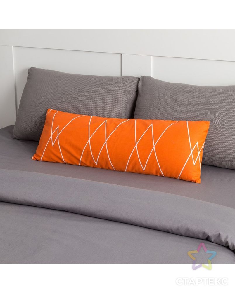 Подушка декоративная Этель «Апельсин» 30×80 ± 3 см, цвет оранжевый, сатин, 100% хлопок арт. СМЛ-14789-1-СМЛ3835471 3