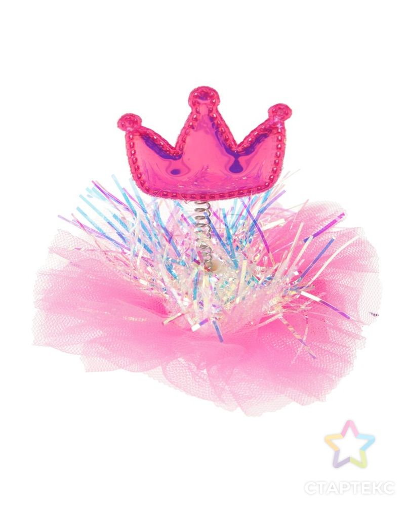 Карнавальный зажим "Принцесса", цвета МИКС арт. СМЛ-14854-1-СМЛ3842089 1