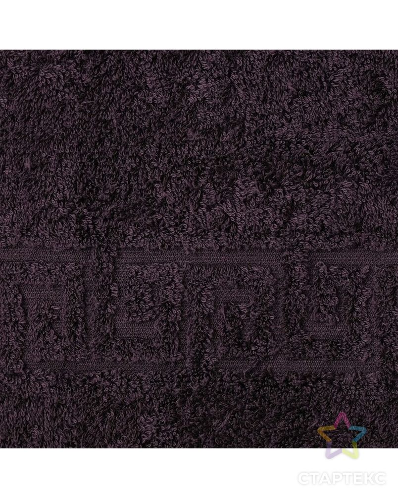 Полотенце махровое однотонное Антей 50х90 см, черный, 100% хлопок, 430 гр/м2 арт. СМЛ-23326-2-СМЛ3862848 2