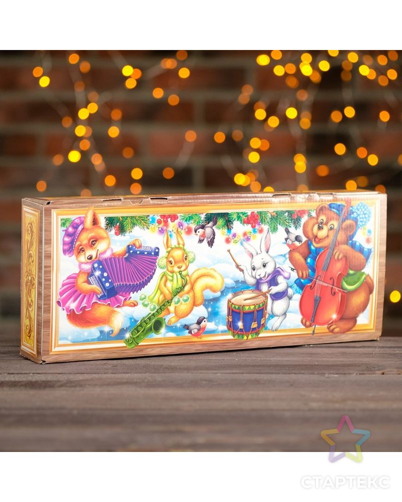 Подарочная коробка "Пианино с цветными клавишами", 40 х 16 x 6,2 см арт. СМЛ-59968-1-СМЛ0003865568 1