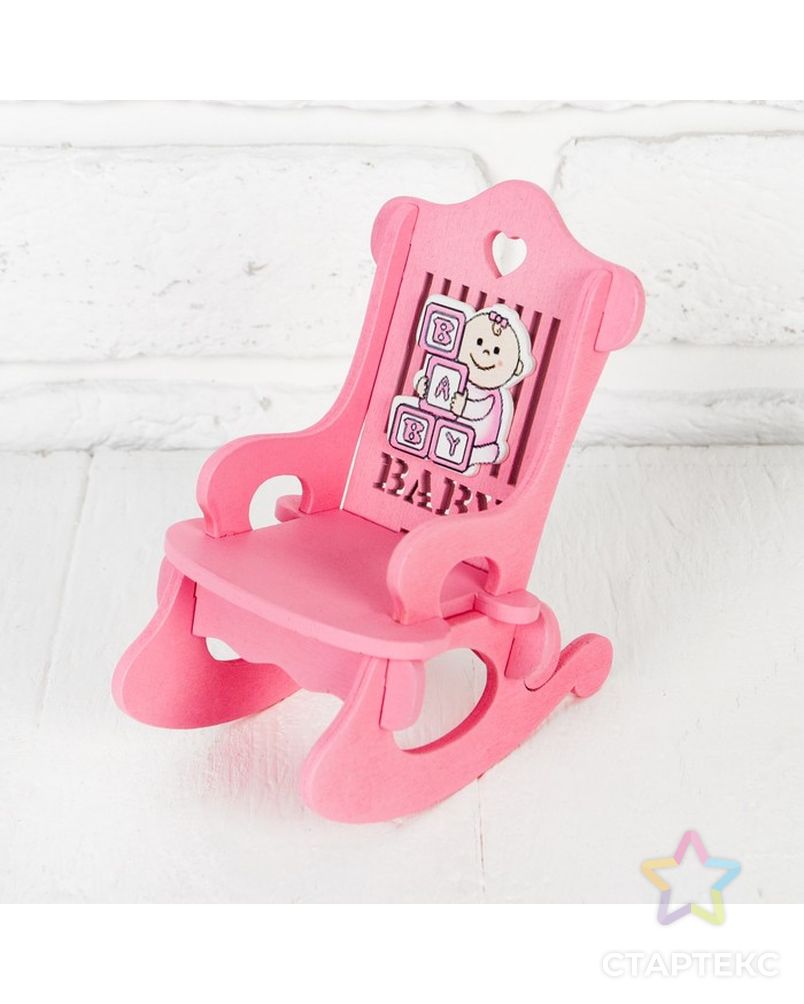 Кресло для кукол "В розовом цвете" р.10х7х13 см арт. СМЛ-15166-1-СМЛ3866404 1