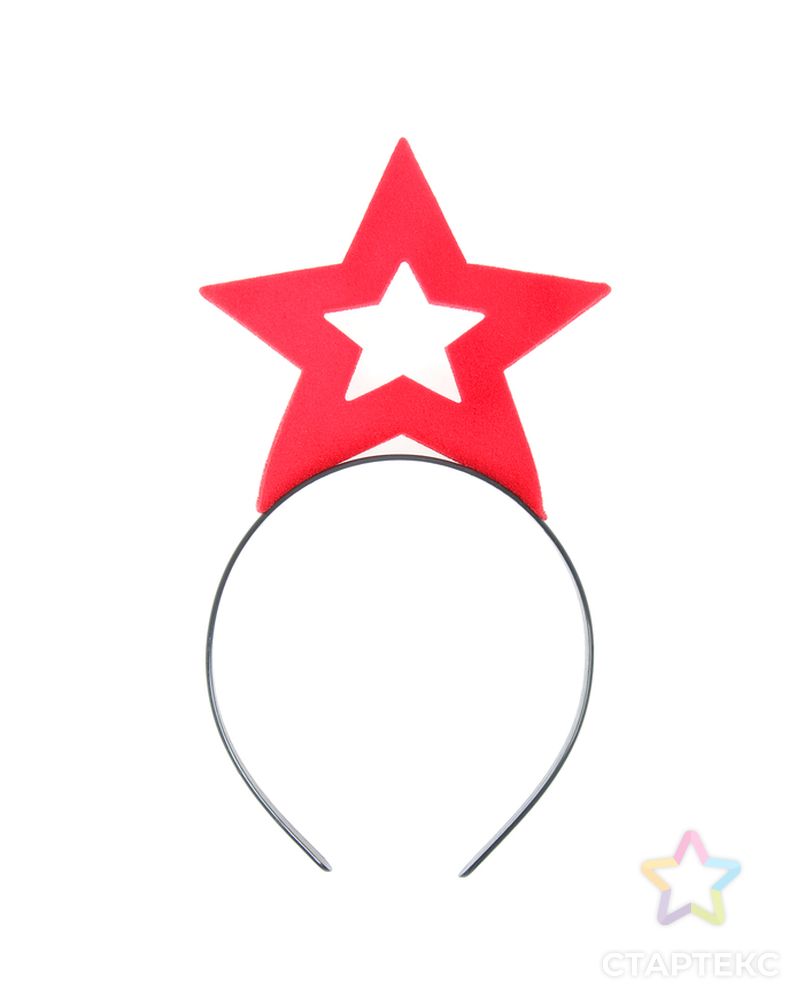 Карнавальный ободок "Красная звезда", поролон арт. СМЛ-60520-1-СМЛ0003869675 4