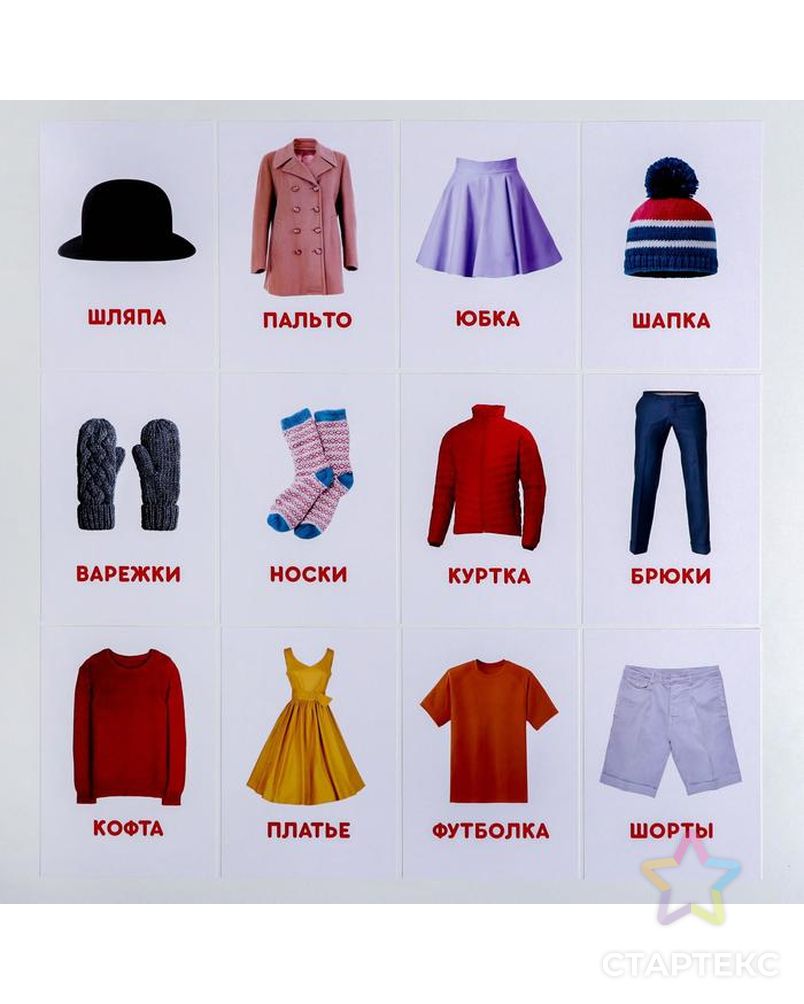 картинки одежды для занятия