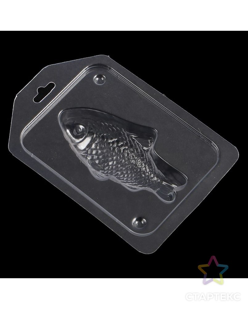 Пластиковая форма для мыла "Золотая рыбка" 10,5х5,5 см арт. СМЛ-34622-1-СМЛ0003877678 3