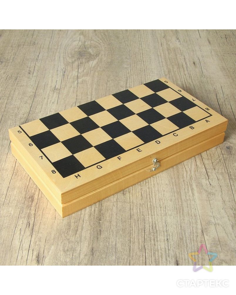 Настольная игра 2 в 1 "Лучший": шахматы, шашки (король h=7.2 см, пешка h=4 см) арт. СМЛ-59506-1-СМЛ0003877946 7
