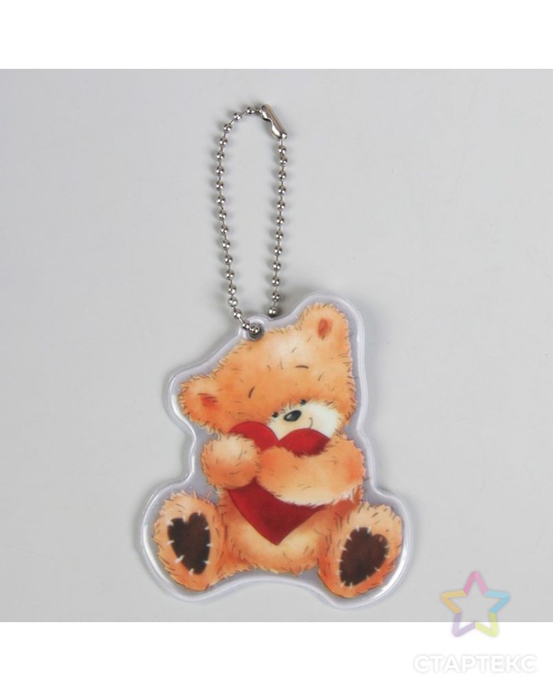 Заказать Светоотражающий элемент «Медведь», 7 × 6 см, цвет оранжевый/красный арт. СМЛ-15418-1-СМЛ3878759 в Новосибирске