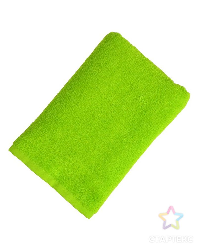 Полотенце махровое «Экономь и Я» 50×90 см ярко-зелёный, 100% хлопок, 340 г/м² арт. СМЛ-23392-1-СМЛ3880793