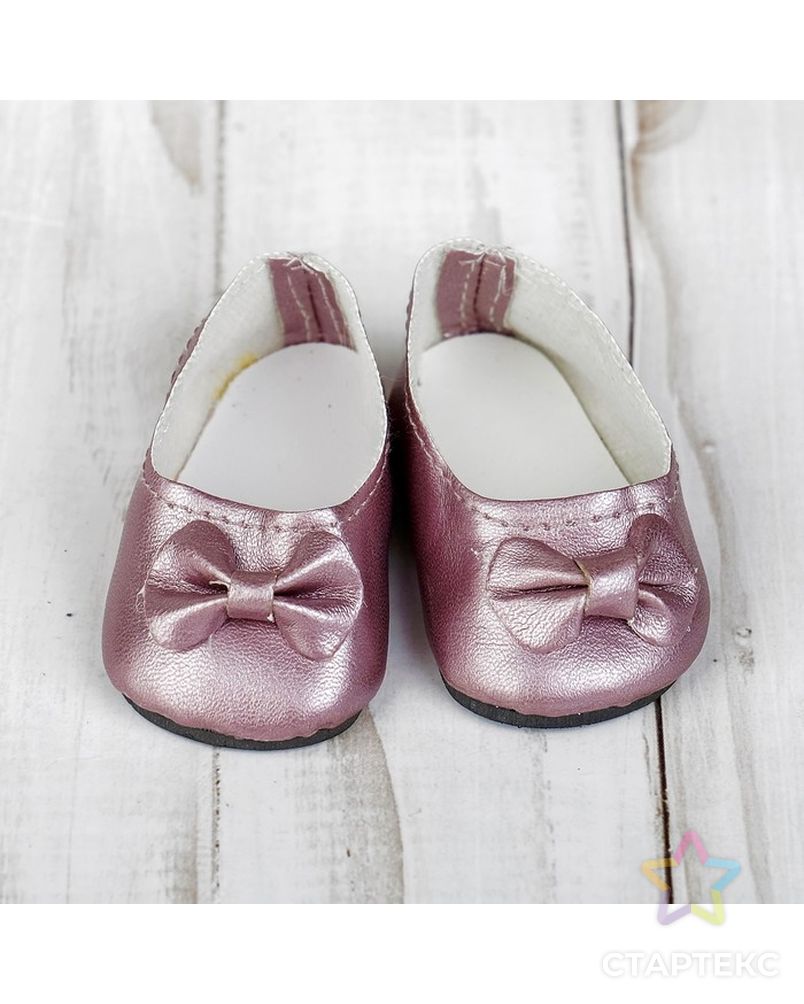 Туфли для куклы "Бантик", длина стопы: 7 см арт. СМЛ-23694-4-СМЛ3899517 3