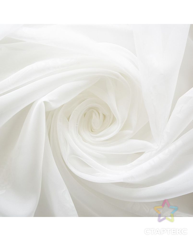 Тюль, размер 200х260 см, тиснение роза, цвет молочный арт. СМЛ-23860-1-СМЛ3906214 3