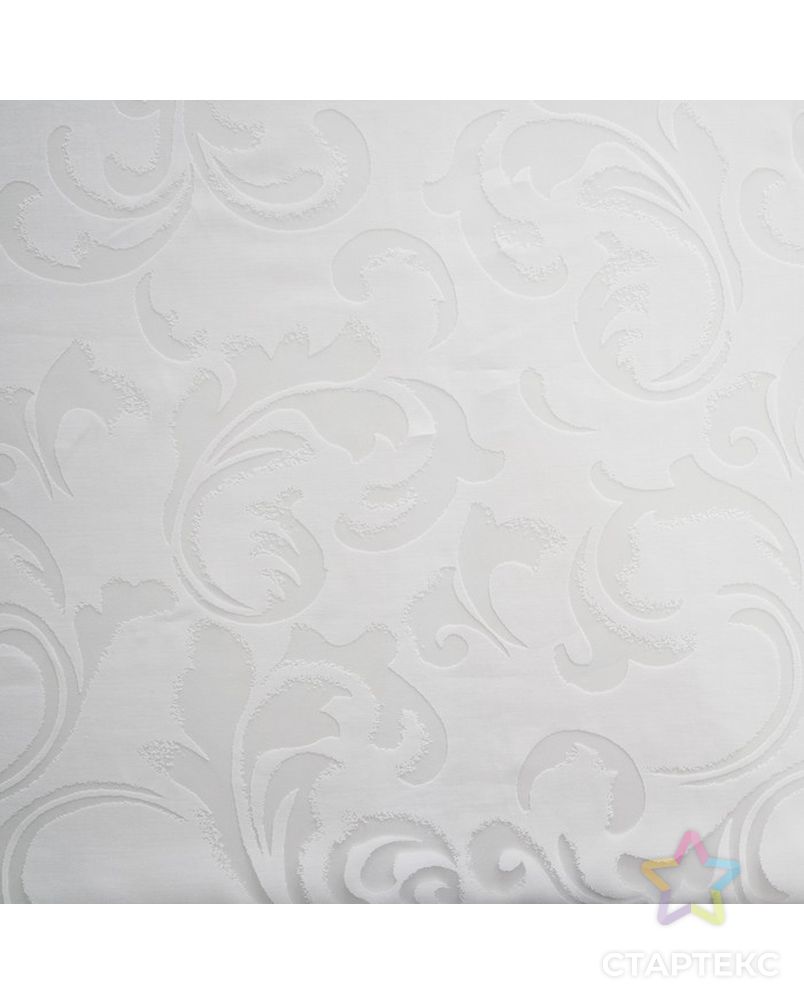 Штора Органза деворе Вензель 150х260 см, белый, пэ 100% арт. СМЛ-15666-1-СМЛ3906215 3