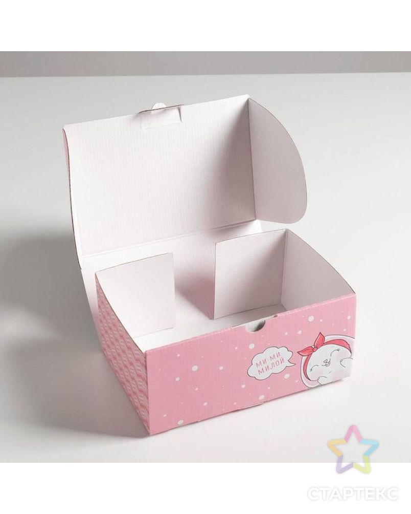 Коробка‒пенал «Милый маленький подарочек», 26 × 19 × 10 см арт. СМЛ-97926-2-СМЛ0003907218 3