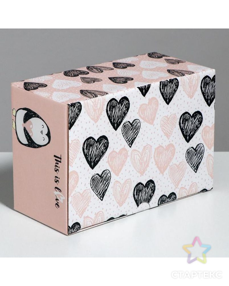 Коробка‒пенал «Любимке», 15 × 15 × 7 см арт. СМЛ-97923-2-СМЛ0003907219 4