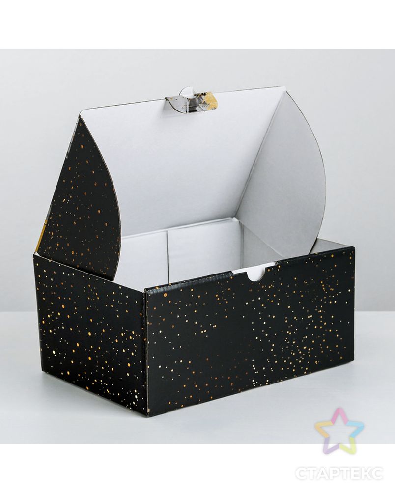 Коробка‒пенал Gold gift, 15 × 15 × 7 см арт. СМЛ-97922-2-СМЛ0003907227 2