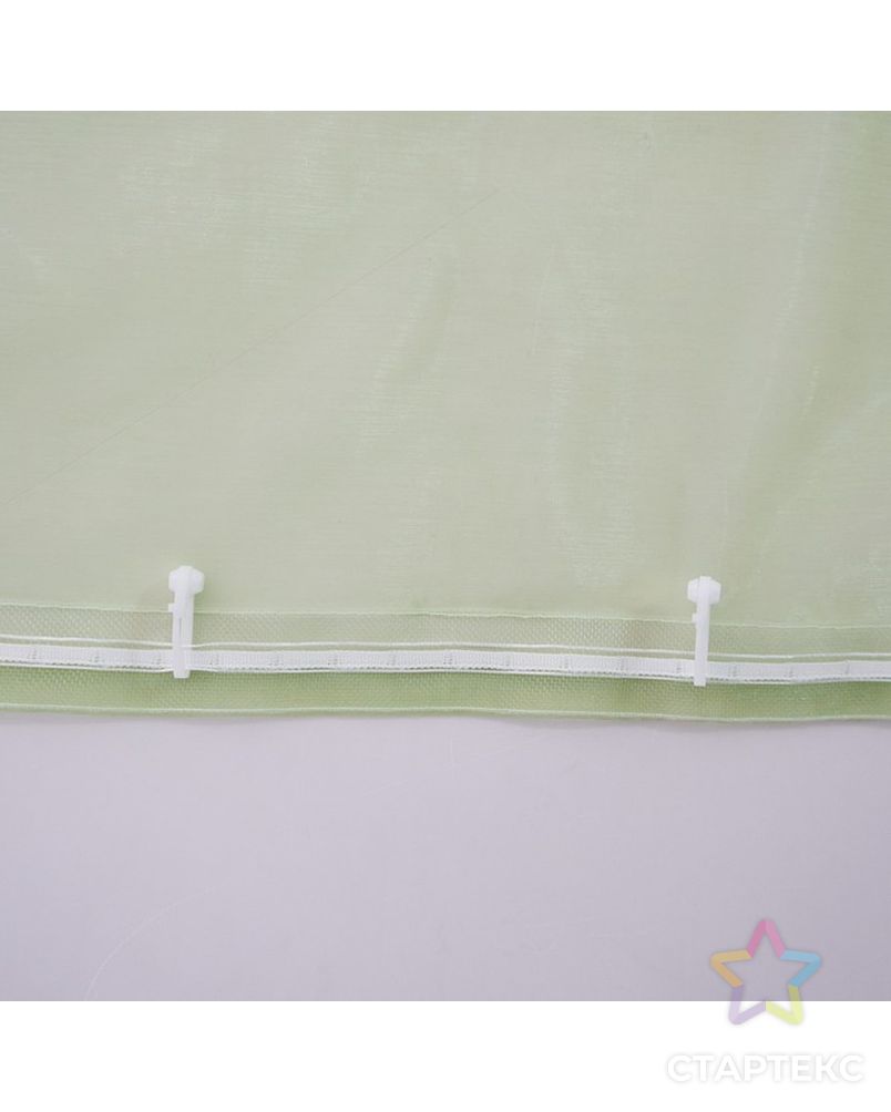 Комплект штор для кухни Дуо 300х120 см, хамелеон желто-зеленый, полиэстер 100% арт. СМЛ-15746-1-СМЛ3913952 8