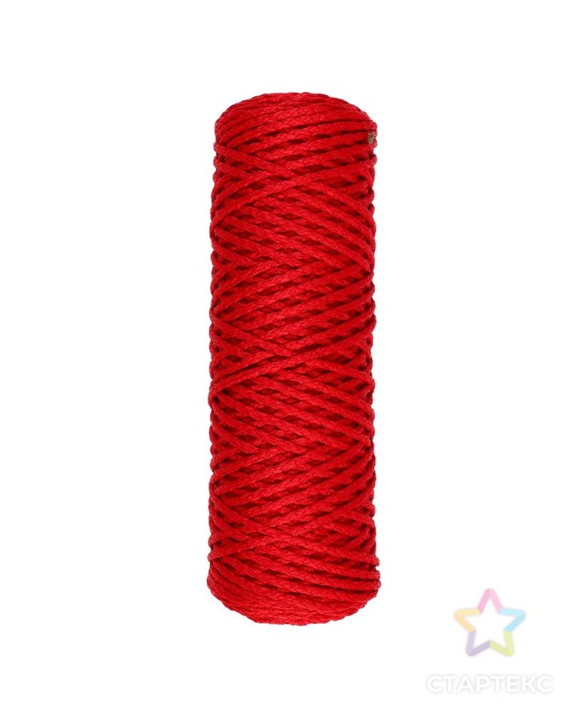Шнур для вязания "Классик" без сердечника 100% полиэфир ширина 4мм 100м (оливковый) арт. СМЛ-23571-23-СМЛ3916981 3