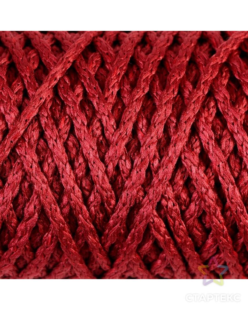 Шнур для вязания "Классик" без сердечника 100% полиэфир ширина 4мм 100м (оливковый) арт. СМЛ-23571-18-СМЛ3916982