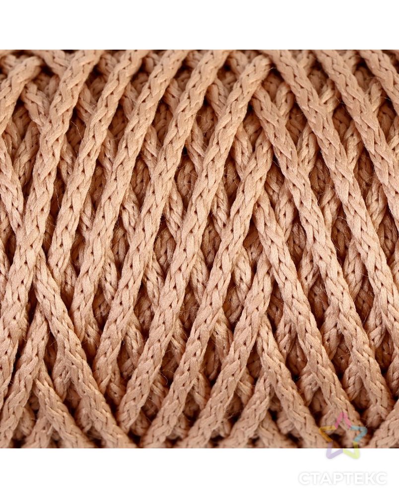 Шнур для вязания "Классик" без сердечника 100% полиэфир ширина 4мм 100м (оливковый) арт. СМЛ-23571-9-СМЛ3916993 1