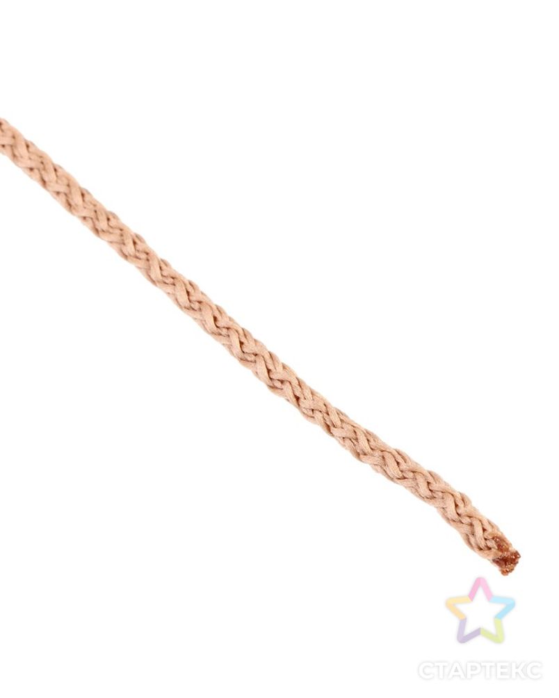 Шнур для вязания "Классик" без сердечника 100% полиэфир ширина 4мм 100м (оливковый) арт. СМЛ-23571-9-СМЛ3916993 2