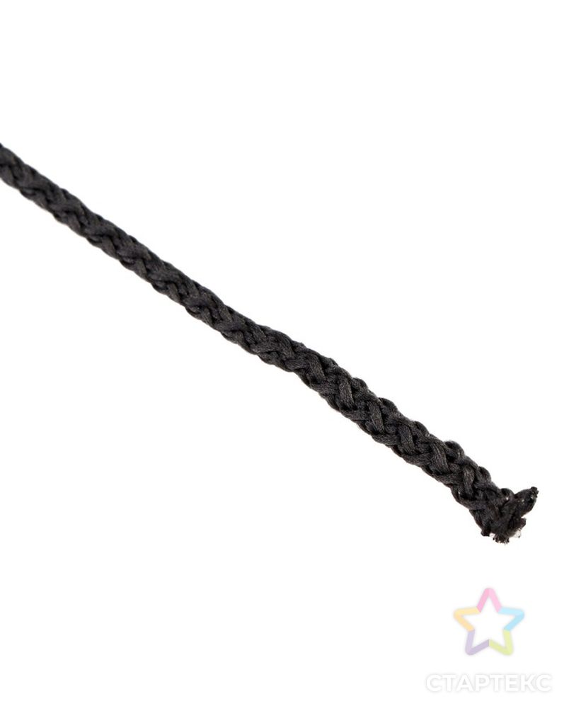 Шнур для вязания "Классик" без сердечника 100% полиэфир ширина 4мм 100м (оливковый) арт. СМЛ-23571-4-СМЛ3916999 2