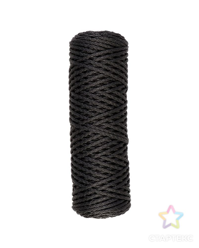 Шнур для вязания "Классик" без сердечника 100% полиэфир ширина 4мм 100м (оливковый) арт. СМЛ-23571-4-СМЛ3916999 3