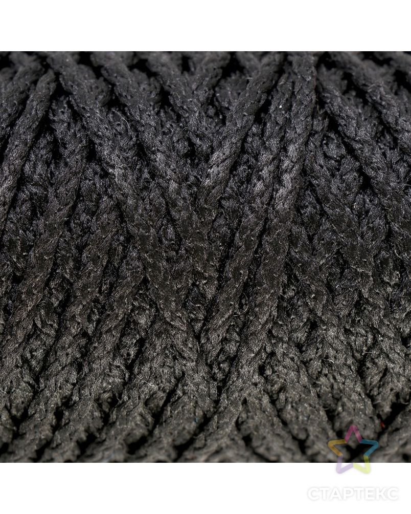 Шнур для вязания "Классик" без сердечника 100% полиэфир ширина 4мм 100м (оливковый) арт. СМЛ-23571-3-СМЛ3917000 1