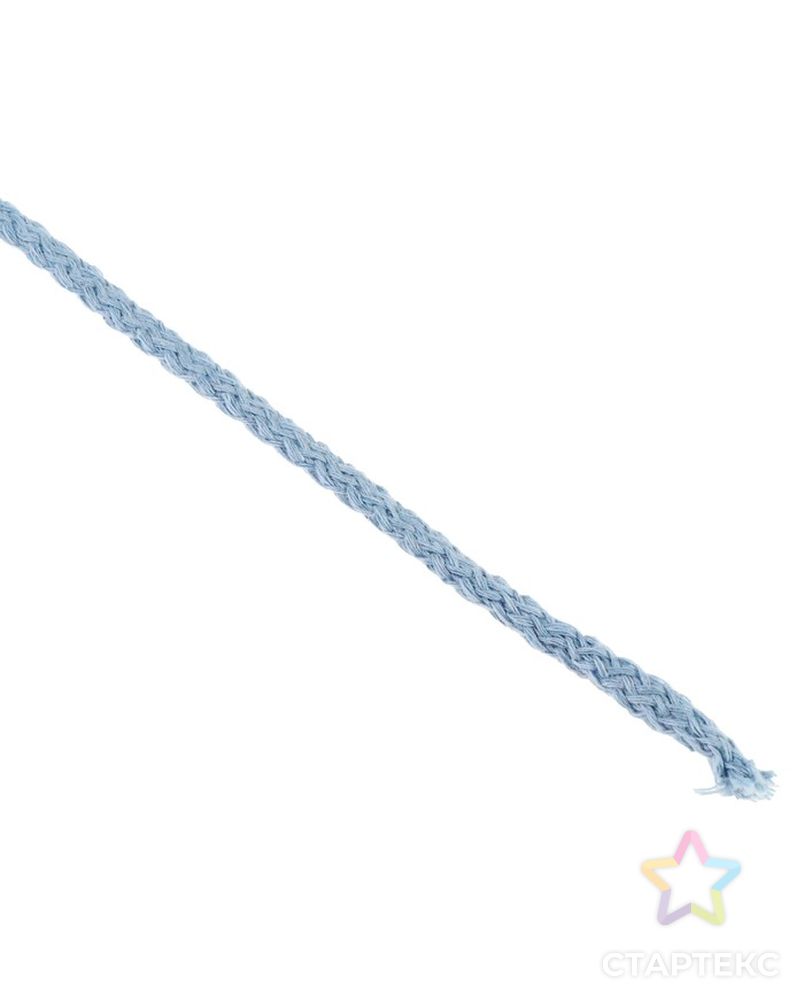 Шнур для вязания "Пухлый" 100% хлопок ширина 5мм 100м (т.синий) арт. СМЛ-23570-10-СМЛ3917015 2