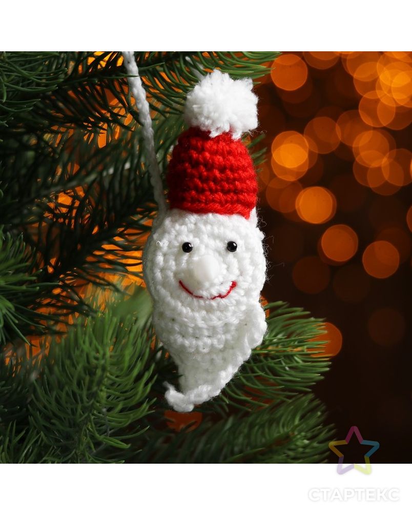 Набор для создания новогодней подвески со светом «Дед Мороз-красный нос» арт. СМЛ-16004-1-СМЛ3925208 1
