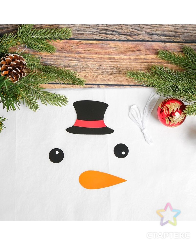 Набор для создания новогодней подвески из бумаги «Снеговичок» арт. СМЛ-16077-1-СМЛ3925281