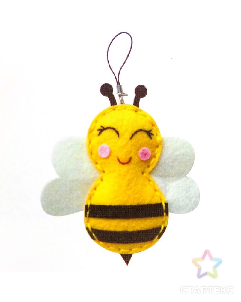 Набор для создания подвески из фетра «Пчелка» арт. СМЛ-16098-1-СМЛ3925302 1