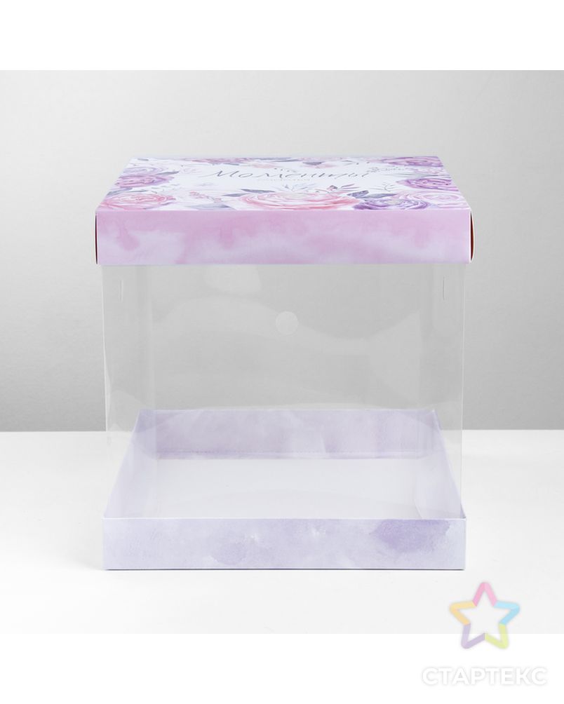 Складная коробка под торт «Моменты счастья», 30 × 30 см арт. СМЛ-64987-1-СМЛ0003929581 2