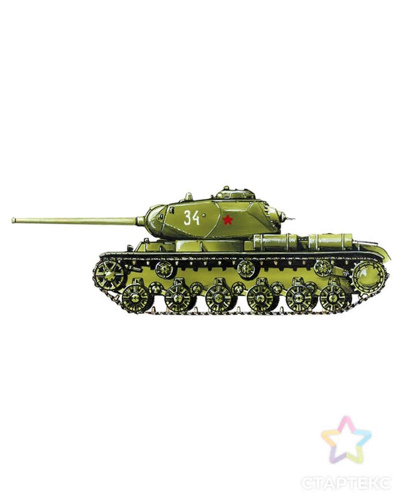 Сборная модель «Советский тяжелый танк КВ-85» арт. СМЛ-60462-1-СМЛ0003932202 3