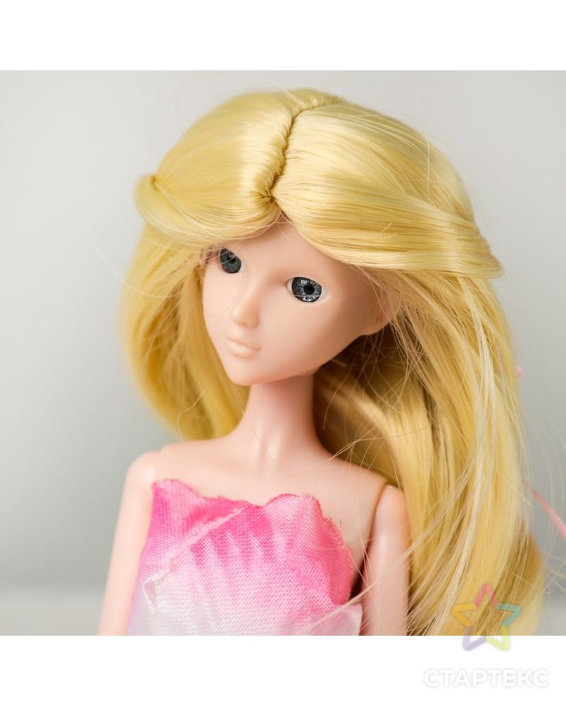 Волосы для кукол "Волнистые с хвостиком" размер маленький, цвет 613 арт. СМЛ-16160-1-СМЛ3934314 1