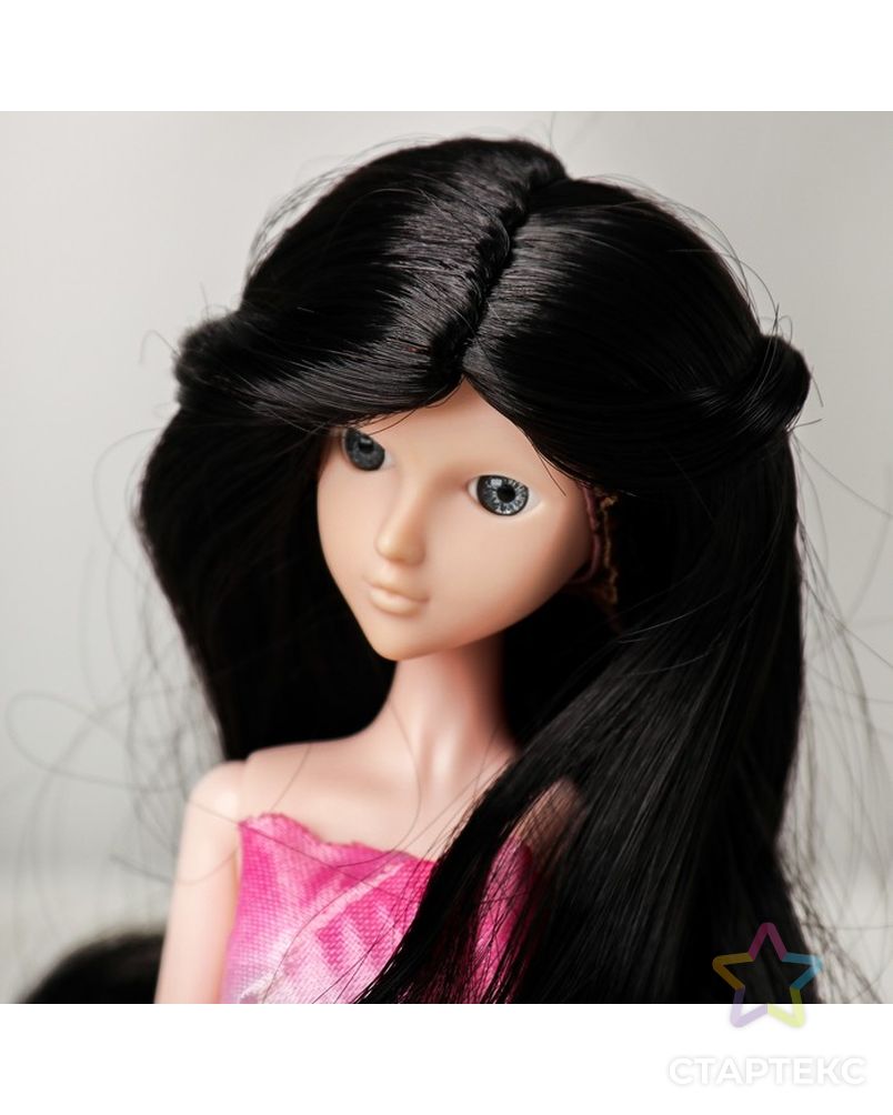 Волосы для кукол "Волнистые с хвостиком" размер маленький, цвет 2В арт. СМЛ-16162-1-СМЛ3934316